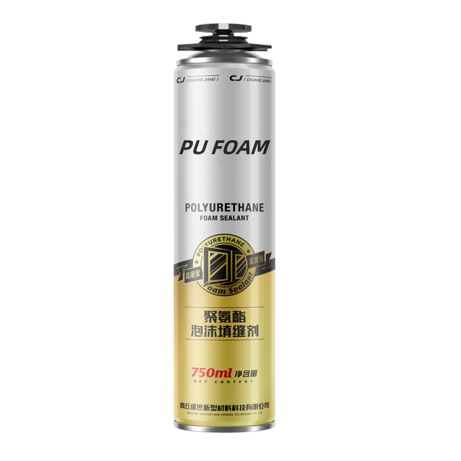 High-Density Double-Drawn PU Foam Adhesive for Wooden Window or Door Filling Spray Foam Insulation for Woodworking