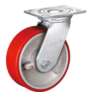 3/4/5/6/8/12 Inch Heavy Duty PU Caster wheel 500 kg/1000 kg/3000 kg