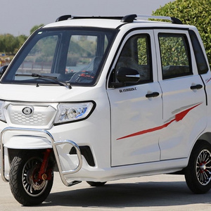 EEC 2000w 60v 58ah 110km 3 Wheel 3 Seat Enclosed Electric Rickshaw Tricycle Moped Tuk Tuk Car 2 Door