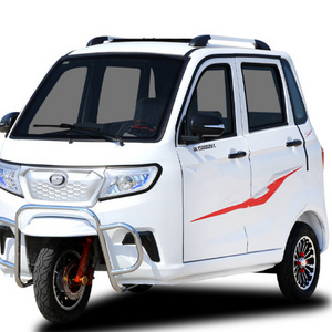 Hot Sale Enclosed Electric Passenger Tricycle 3 Wheel Tuk Tuk Car  Large Space Elderly Cargo Auto Rickshaw with Cabin