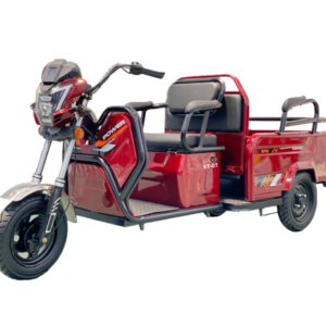 Electric 3 wheel adult cargo tricycle with two big seats for family and kids cargo and passenger trike