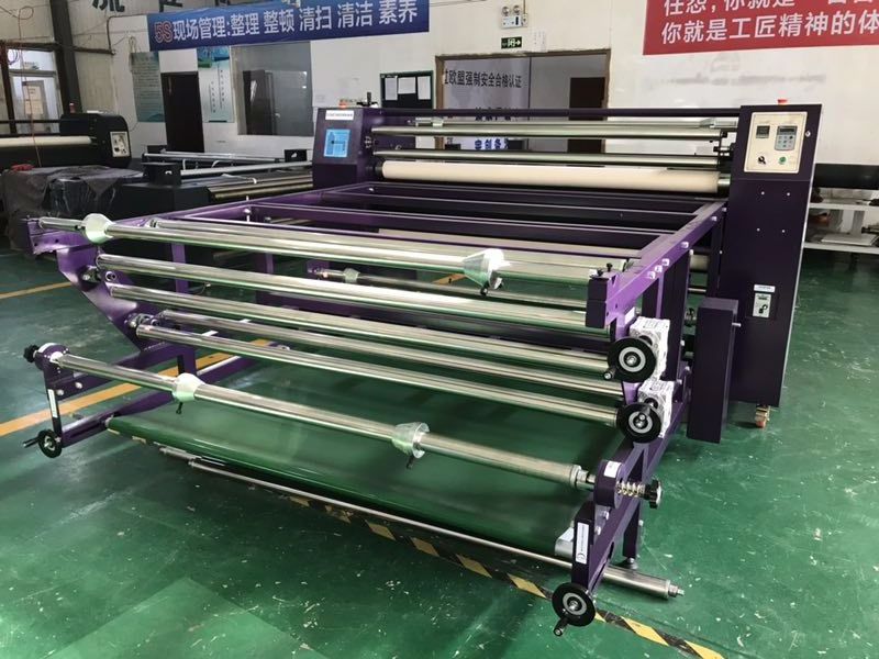 CE oil heating roller calender transfer press printing machine