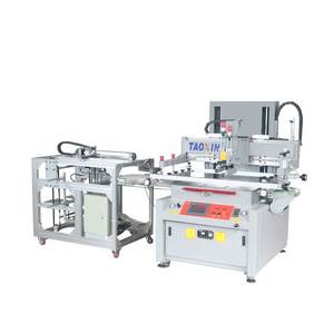 Full Automatic PVC Sheet Silk Screen Printing Machine With Auto Feeding