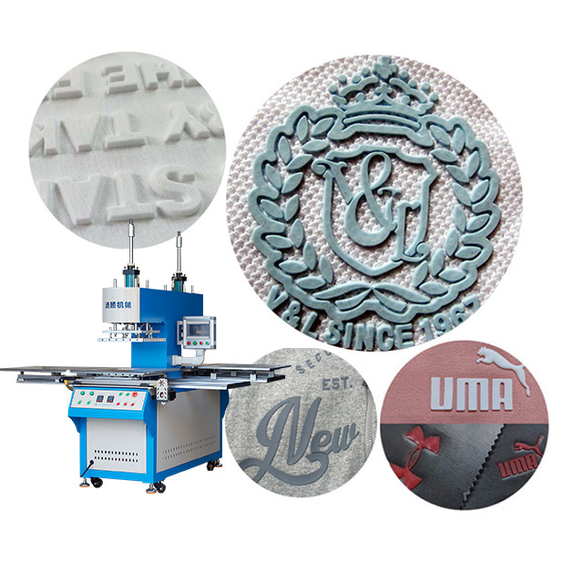 Denim clothing personalized pattern printing embossing making silicone embossing machine