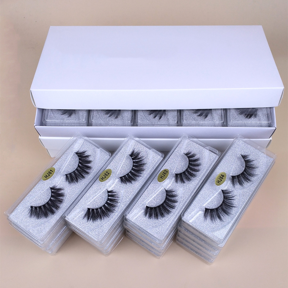 pinto best seller Bulk Wholesale 3d faux Mink Lashes Natural Fluffy False Eyelashes Makeup False Lash