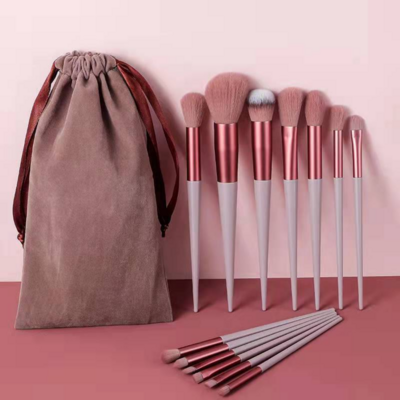 pinto Eye Shadow Foundation Women Cosmetic Beauty Soft Make Up Tools Bag 13 PCS Makeup Brushes Set