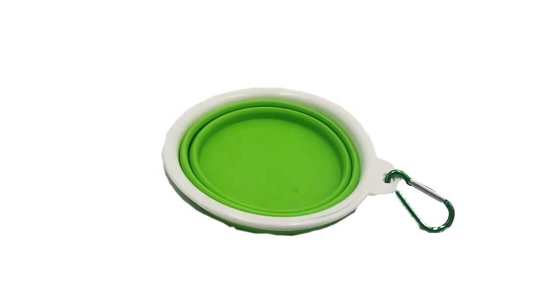 Puppy Drinking Bowl Cute Design Colorful Travel Collapsible Silicone Puppy Feeding Bowl Pet Supplies