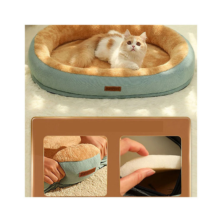 Wholesale Promotional Princess Mechanical Wash Style Novelty Indoor Self Warming Plush Pet Cat Cute Bed