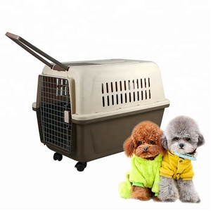 New Outdoor Pet Carrier For Cat Dog Puppy Rabbit Airline Transport Box Carrier Travel Box Basket Flight Cage