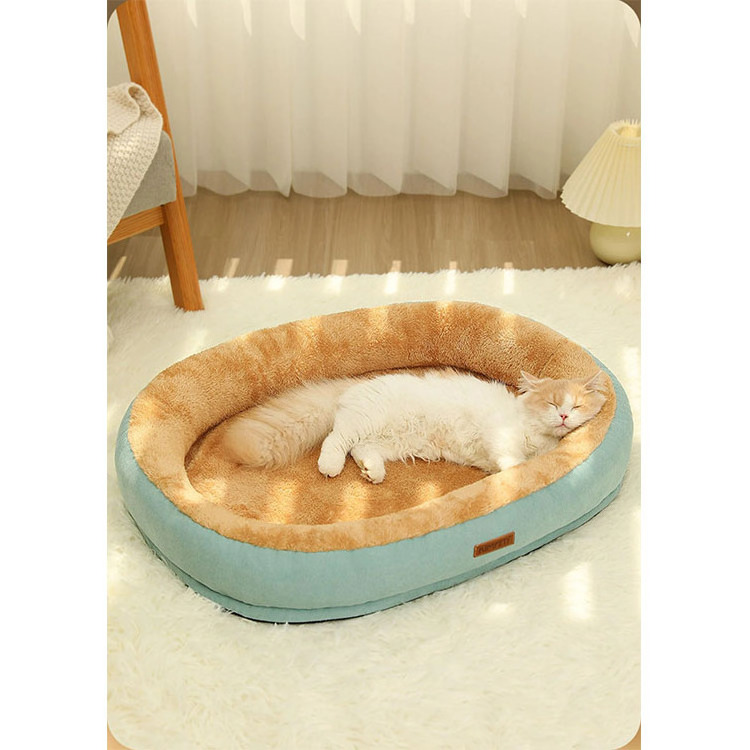 Wholesale Promotional Princess Mechanical Wash Style Novelty Indoor Self Warming Plush Pet Cat Cute Bed