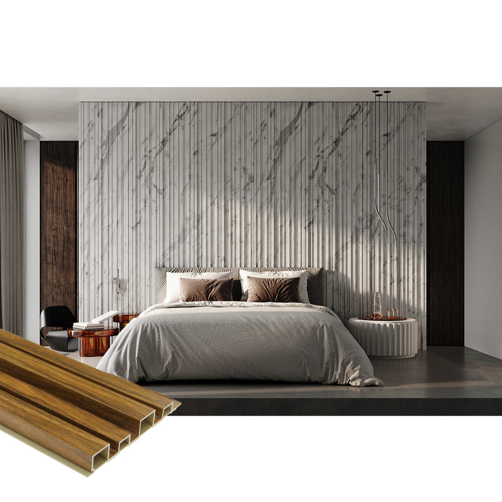 Acoustic 3D High Quality Accent Wall Cladding Interior Decoration WPC Wall Panel