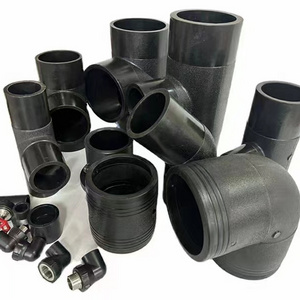 Wholesale Factory Supply hdpe pipe fitting butt tube fitting tee elbow reducer 20-1000mm with low price