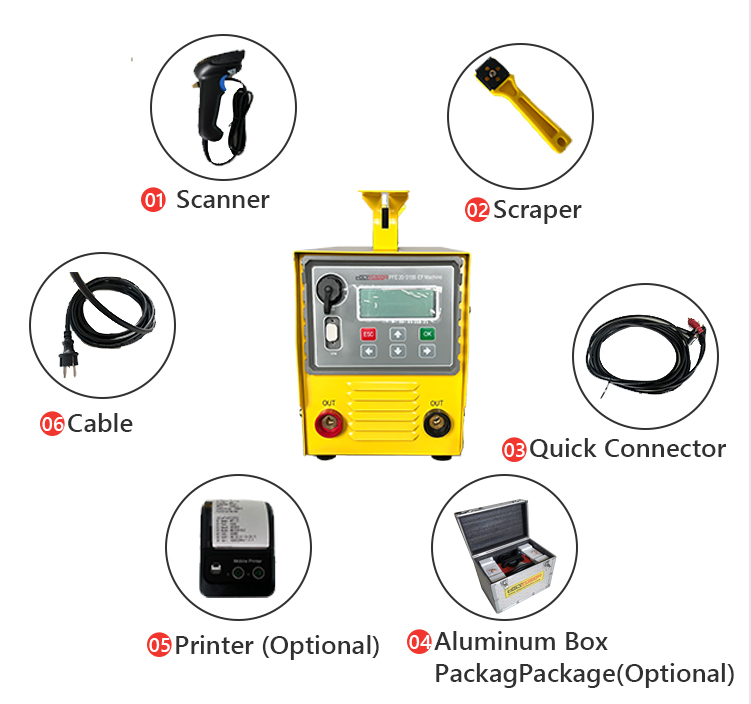 PFE20-315B hdpe electrofusion machine price ppr PE pipe jointing electric welding machine for Electrofusion fittings welding