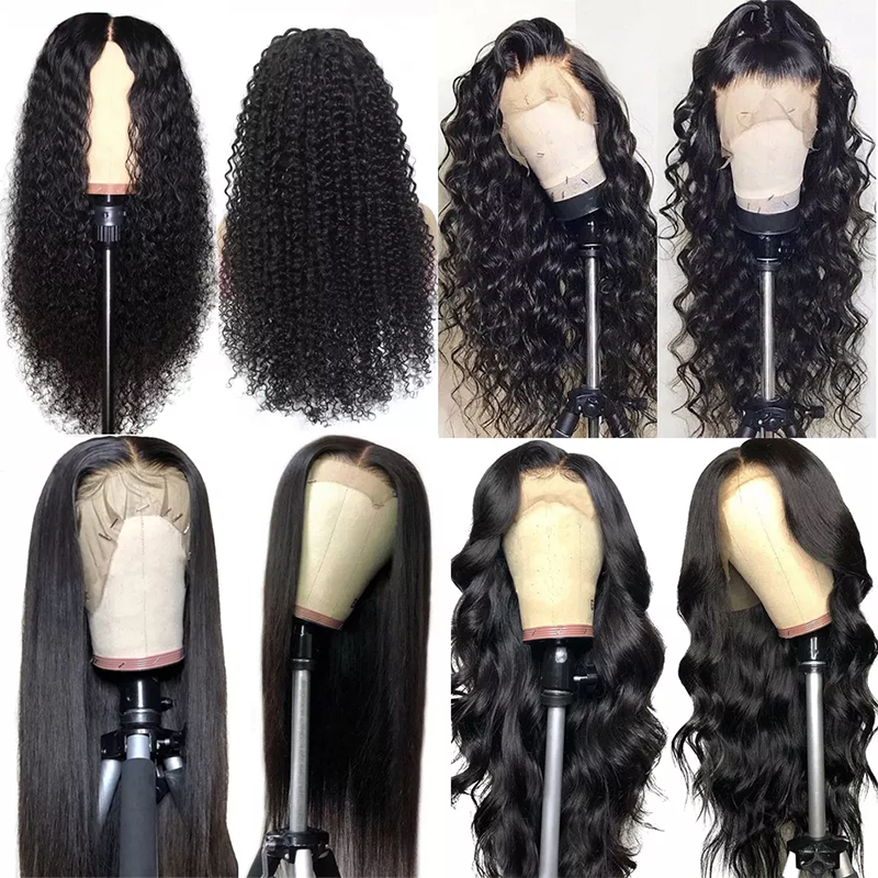 Premier Cuticle Aligned Virgin Hair Natural Color Human Hair Hd Full Lace Wigs Curly Glueless Wigs For Beautiful Women