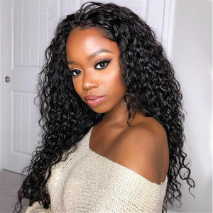 Premier Cuticle Aligned Virgin Hair Natural Color Human Hair Hd Full Lace Wigs Curly Glueless Wigs For Beautiful Women