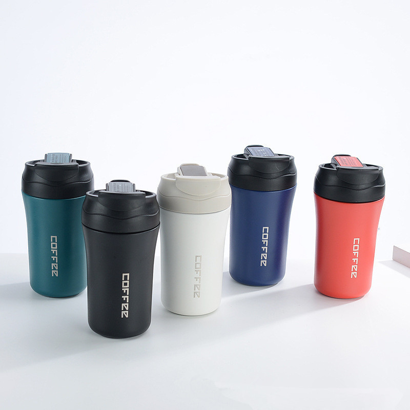 New Arrival Double Wall Wide Mouth Stainless Steel Water Bottle with Straw Sports Canteen Great for Hiking & Biking