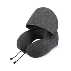 Custom Logo Classic Memory Foam Head and Neck Pillow Travel Neck Pillow with Hood Neck Sleeping Cushion