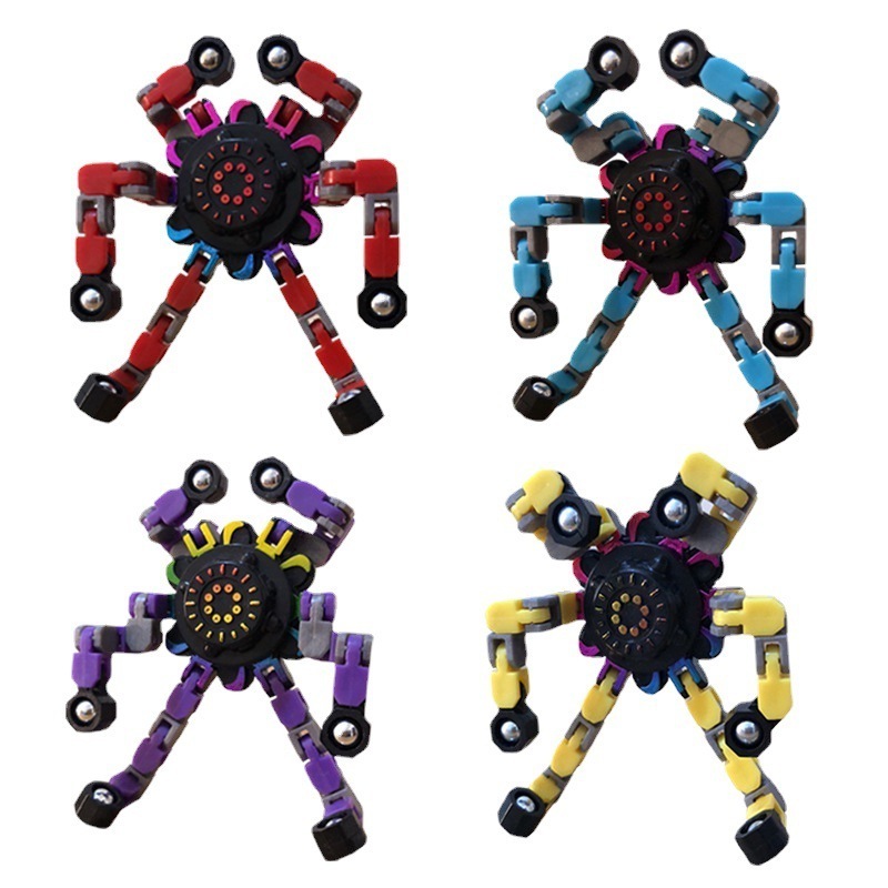 2022 Deformed Fidget Finger Spinner Transformable  Fidget Toys for Kids Fingertip Spiral Twister  Mechanical Fingertip  Gyro