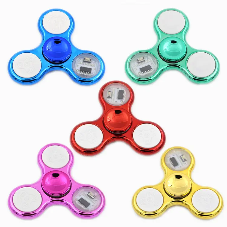 PT Wholesale High Quality Led Light Hand Spinner Fidget Toys Led Bulk Light Up Fidget Spinner Led Light Part Gyro Fidget Spinner