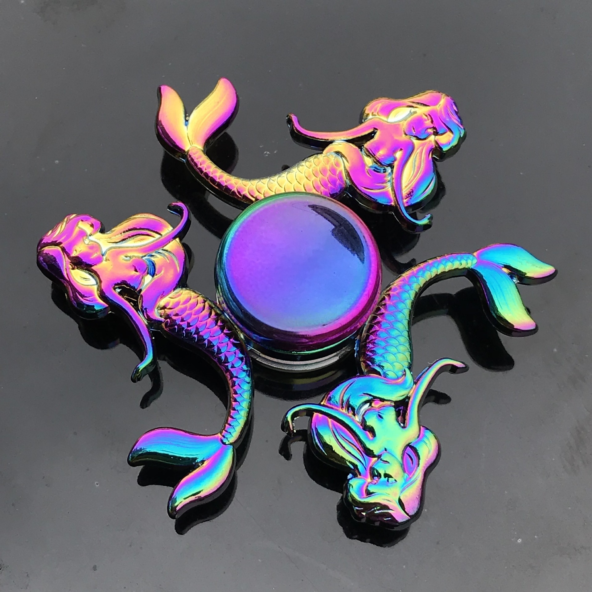 PT Wholesale Fidget Spinner Metal Hand Toy Classroom Prizes Fidget Metal Spinner For Adults And Kids Alloy Wheel Spinner Toys