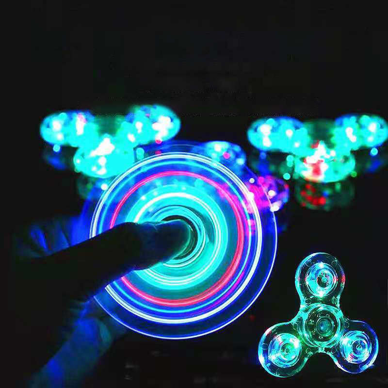 Ma Led Fidget Spinner Fingertip Toys Games For Adults And Children Light Up Decompression Spinner Toy Light Up Spinner