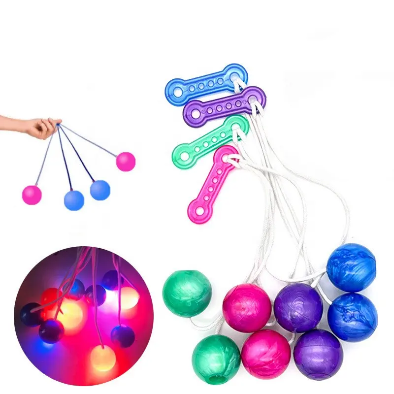 Bb Trending Kids Toys 2023 Pro Clackers Balls Light Up Click Clack Balls Kids Toys Noise Makers Led Light Lato Lato Toy Ball