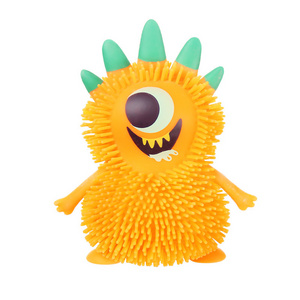 RC Wholesale Cute 4 styles Little Monster  Kids Toys Relieve Anxiety Rubber Stringy Ball For Kids Animal Stress Stringy Ball