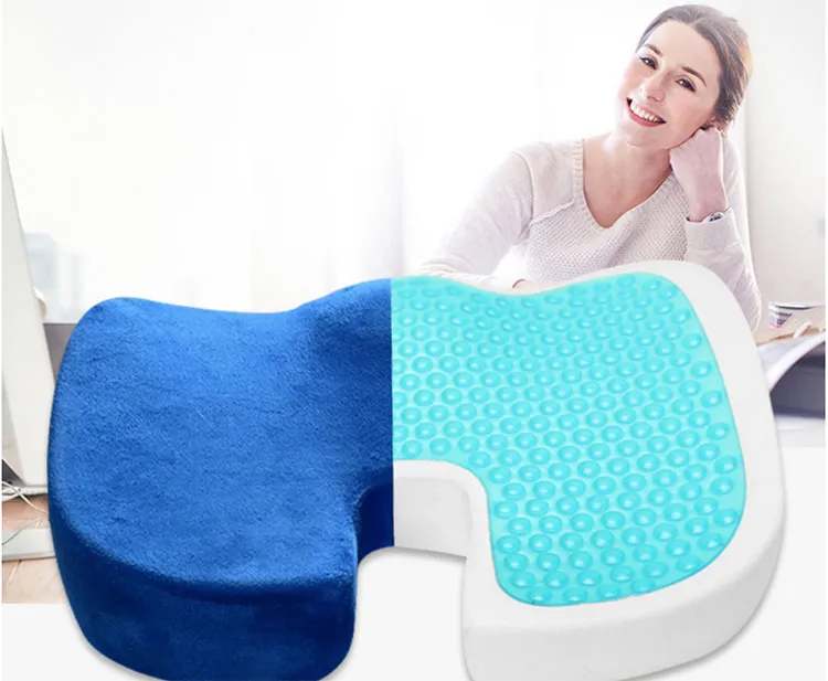 2023 Accept OEM Memory Foam Outdoor/office Chair Orthopedic Gel Car Seat Cushions Memory Foam Gel Seat Cushion For Adults