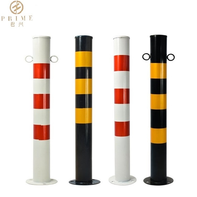 Collapsible car parking bollard traffic warning post parking pillar Metal Parking Space Lock