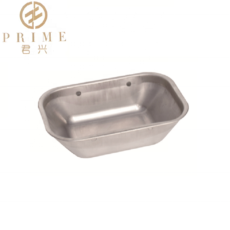 Water bowl with nipple 304 stainless steel tube pipe  piglet trough sow water drinker swine drinking bowl weaning crate use