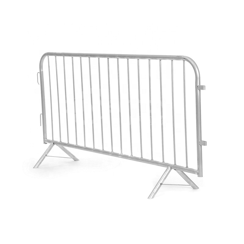 Portable crowd control barrier galvanized metal barrier/Powder coating crowd control pedestrian barrier