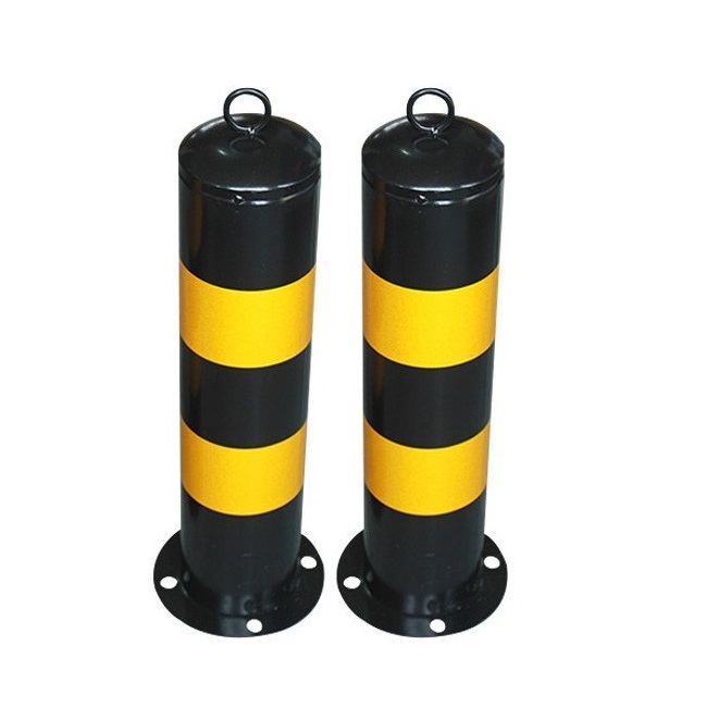 Collapsible car parking bollard traffic warning post parking pillar Metal Parking Space Lock