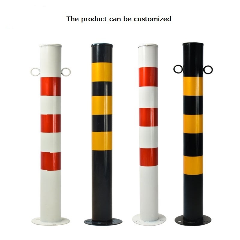 Collapsible car parking bollard traffic warning post parking pillar Metal Parking Space Lock