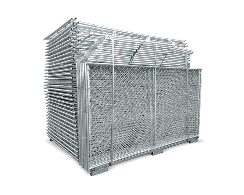 Construction outdoor portable removable canada temporary galvanized metal fence panel with metal base foot in canada