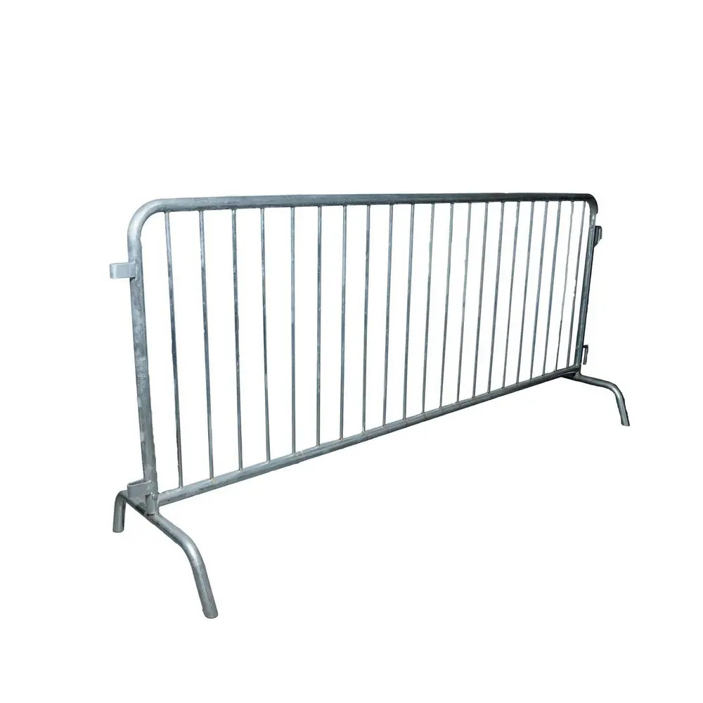 Portable crowd control barrier galvanized metal barrier/Powder coating crowd control pedestrian barrier