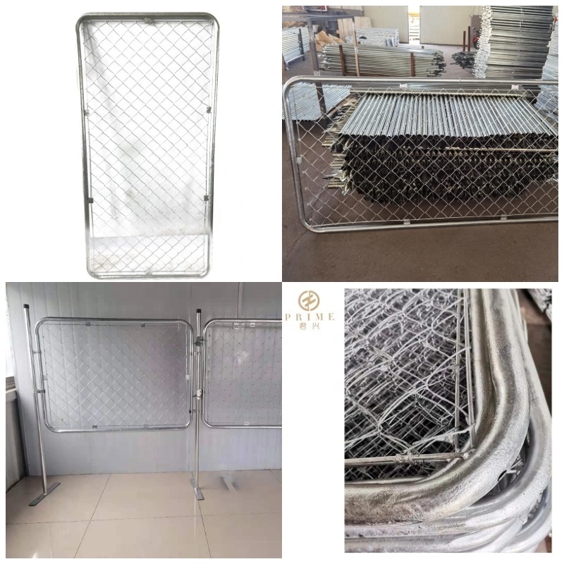 US Fence supply Galvanized Steel Chain Link Fence Wide Walk Gate