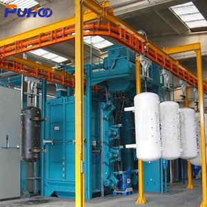 Lpg Gas Cylinder Hanging Chain Type Shot Blating Machine/Overhead Conveyor Shot Blasting System