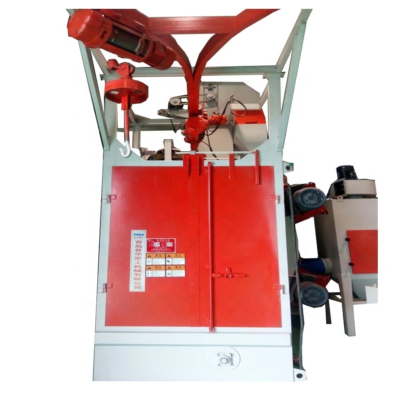 High efficiency hook type shot blasting machine/sand blasting machine/wheel blasting machine