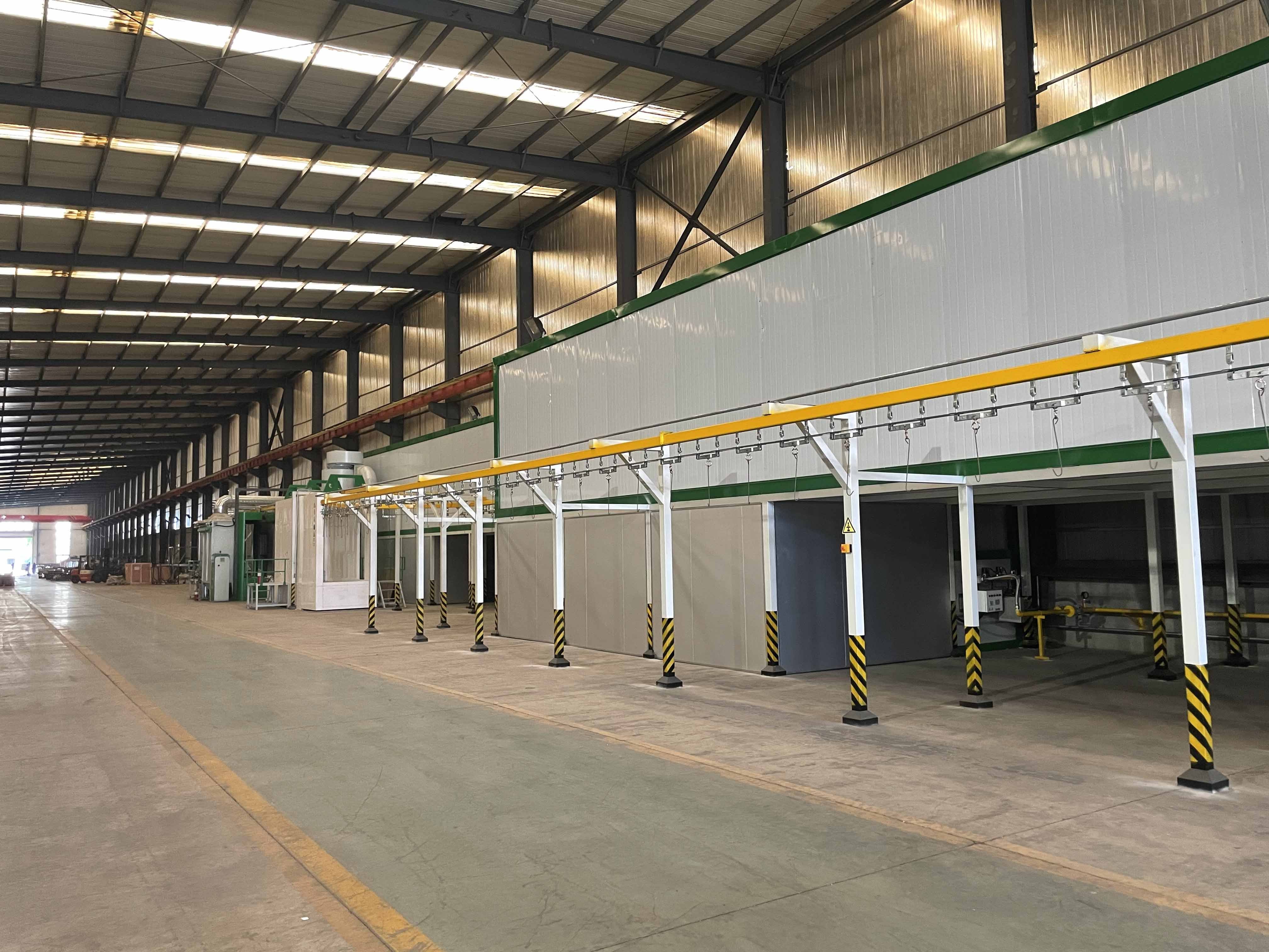 Automatic powder coating Steel structure spray painting system and painting line