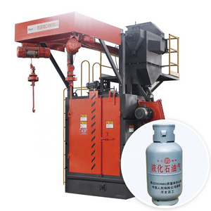 High Efficiency Overhead Hanger Chain Hook Type Abrator Shot Blasting Machine for Gas Cylinders