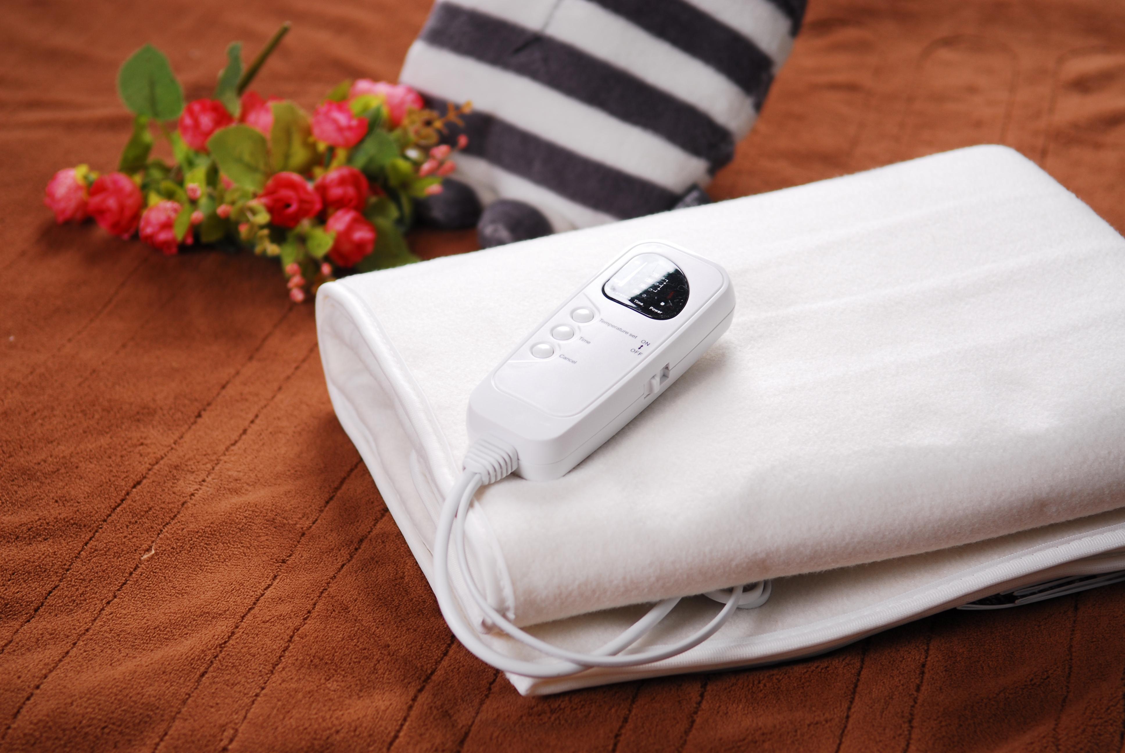 Synthetic Wool fabric 5 heat setting massage table warmer electric heated under blanket