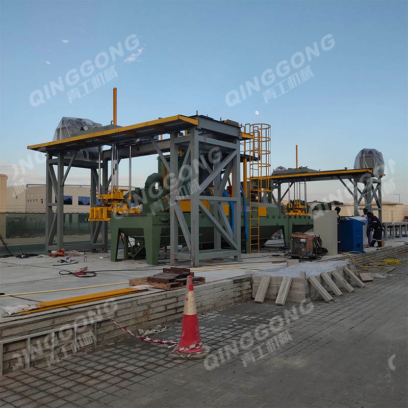 Dustless Marble Slab Surface Roughening Treatment Machine Shot Blasting Machine Price/Shot Blaster from Qingdao Manufacturer