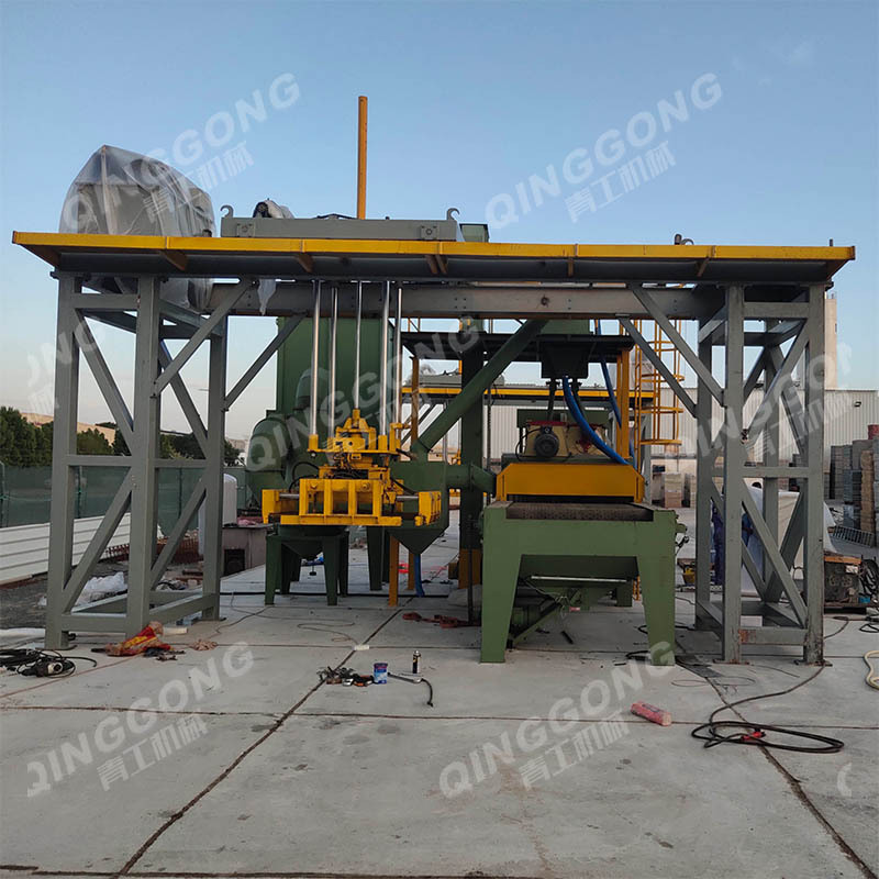 Dustless Marble Slab Surface Roughening Treatment Machine Shot Blasting Machine Price/Shot Blaster from Qingdao Manufacturer