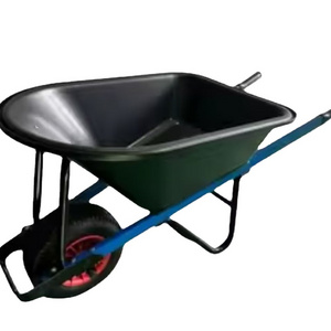 Steel Structural Frame Single-wheel Ft Wheelbarrow For Gardening Landscapers Barrow Wheelbarrows