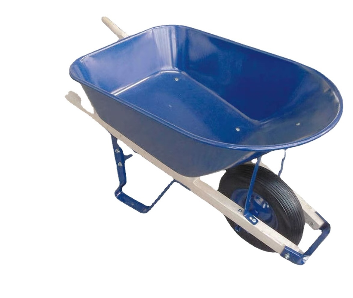 Steel Structural Frame Single-wheel Ft Wheelbarrow For Gardening Landscapers Barrow Wheelbarrows