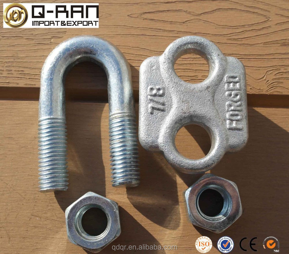 Rigging Hardware US Type Drop Forged Wire Rope Clip 3/4