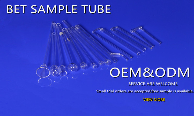 High quality hot sale ball shape end BET sample quartz tube quartz pipes clear quartz glass test tube