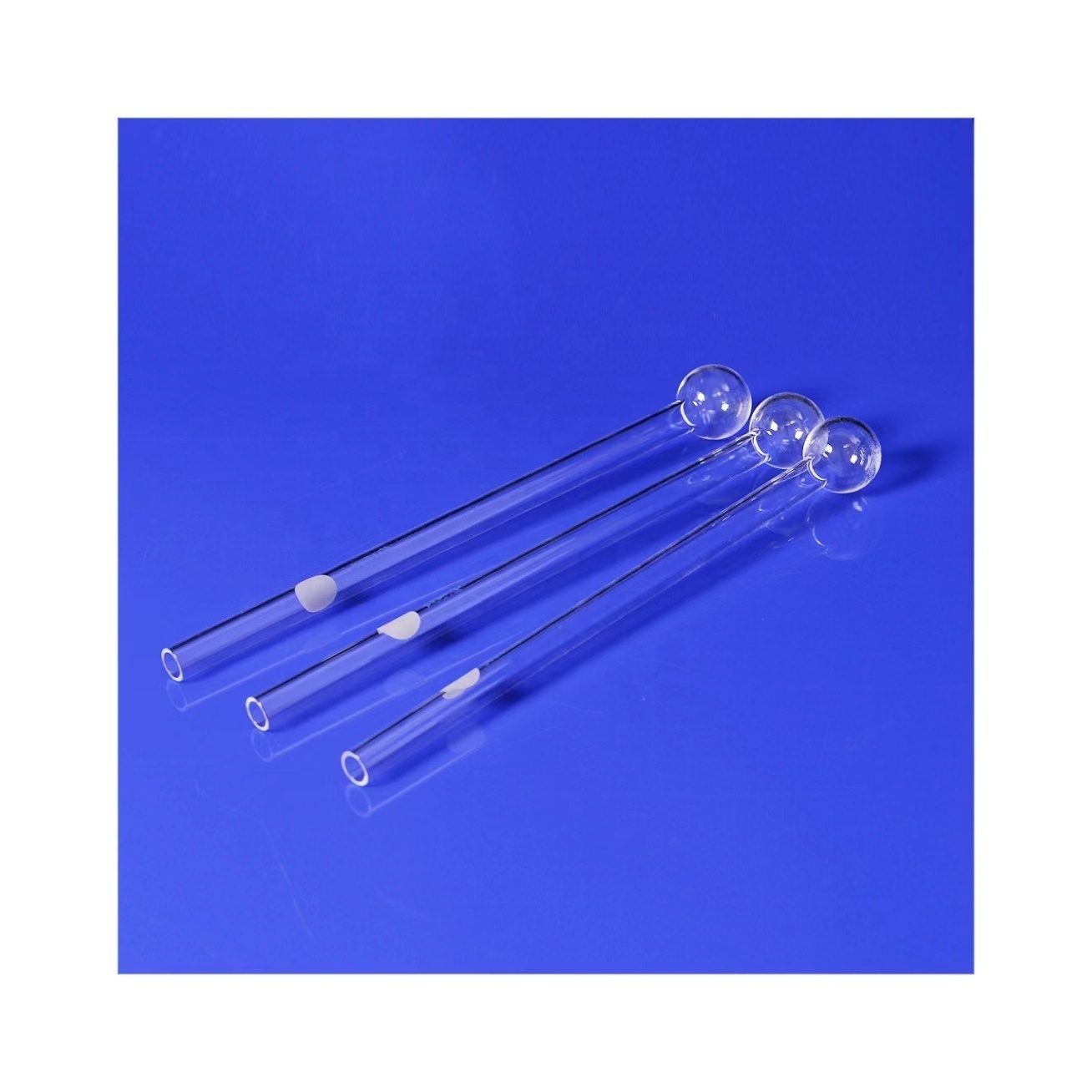 High quality hot sale ball shape end BET sample quartz tube quartz pipes clear quartz glass test tube