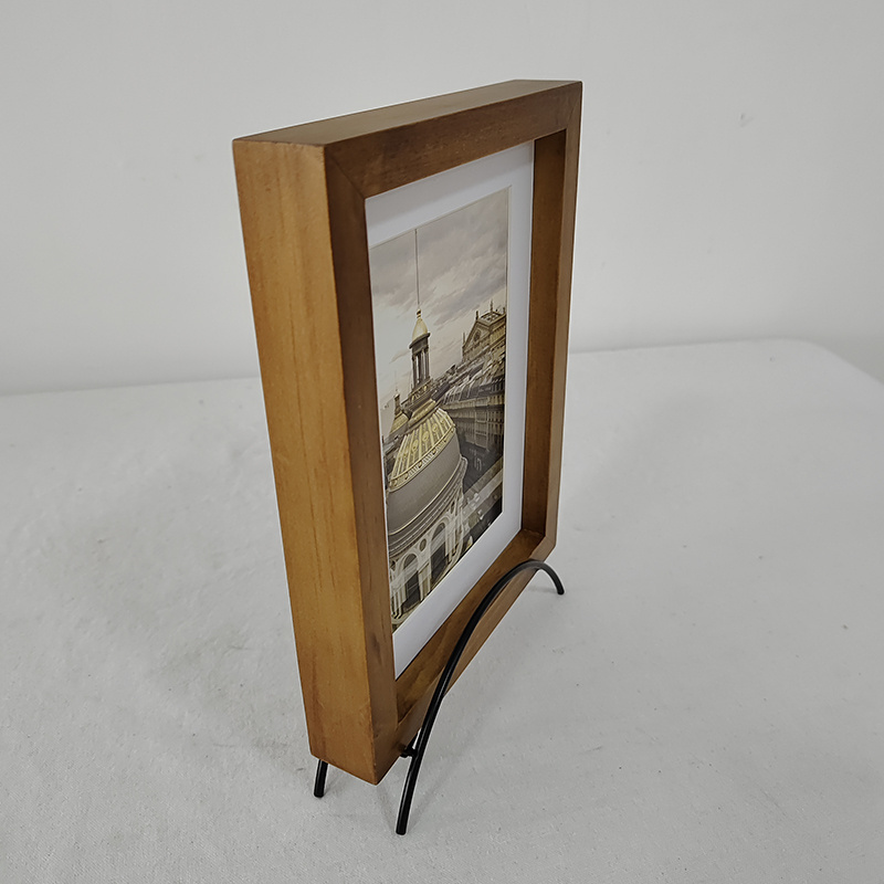 New Creative Stand High Quality Desktop Swing Table Wooden Photo Frame For Wedding Kids And Home Decor