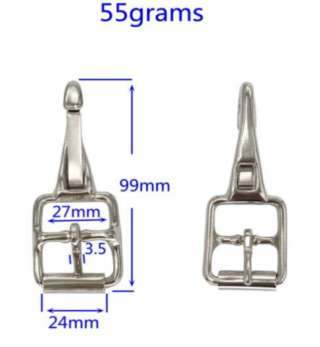 Horse harness hook and buckle